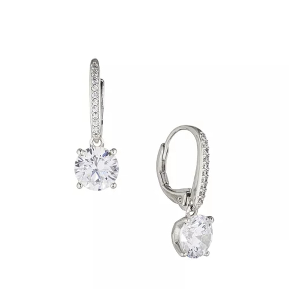 Eliot Danori Cubic Zirconia leaver back drop earrings - Picture 2 of 7